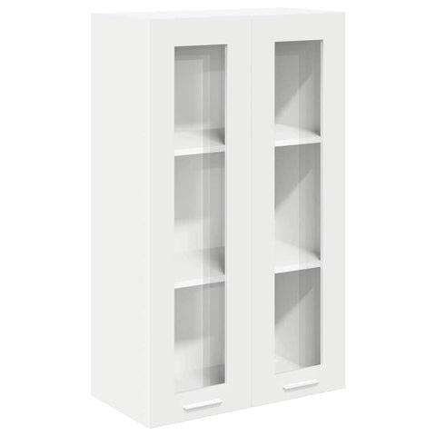 Premium Hanging Cabinet Riga White Engineered Wood - Designer Finish