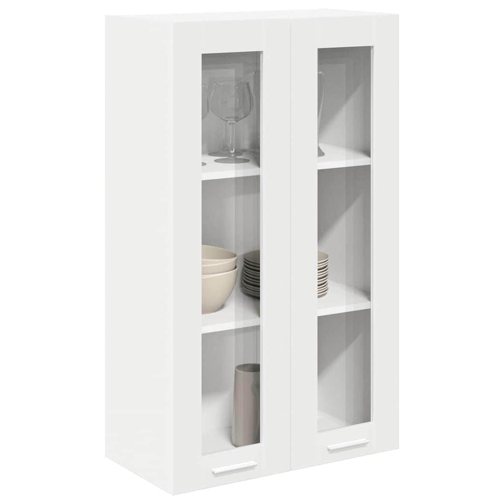 Premium Hanging Cabinet Riga White Engineered Wood - Designer Finish