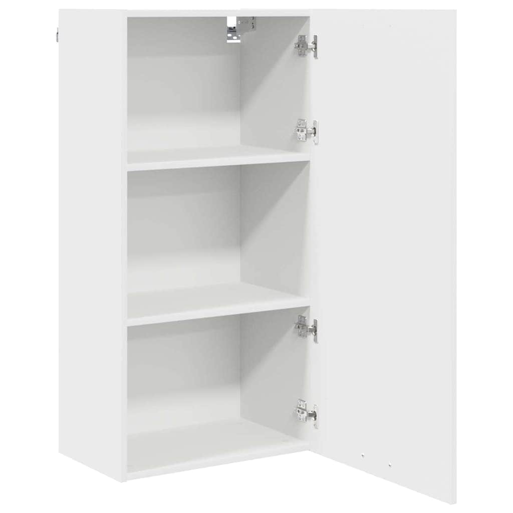 Premium Hanging Cabinet Riga White Engineered Wood - Durable