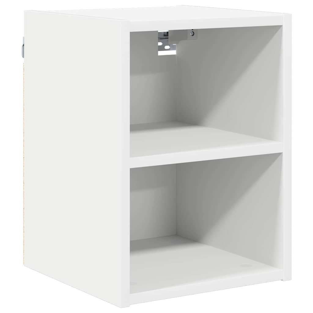 White colour - Premium Hanging Cabinet Riga White Engineered Wood - Premium Comfort