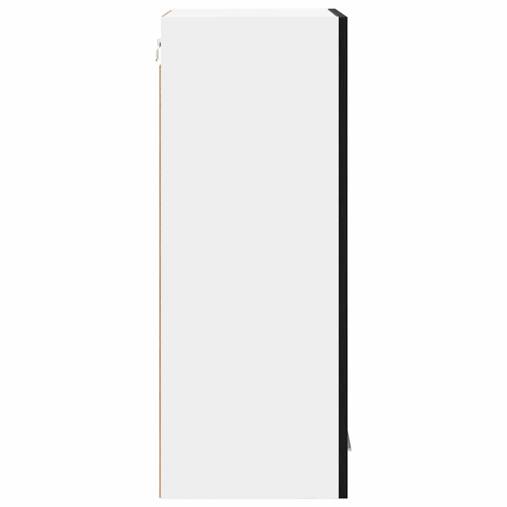 Premium Hanging Cabinet with Shelf Riga 2 pcs Black Oak - Designer