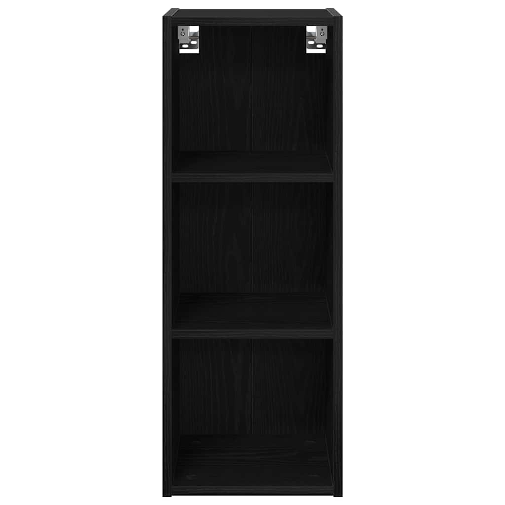 Premium Hanging Cabinet with Shelf Riga Black Oak - Comfortable | Black colour