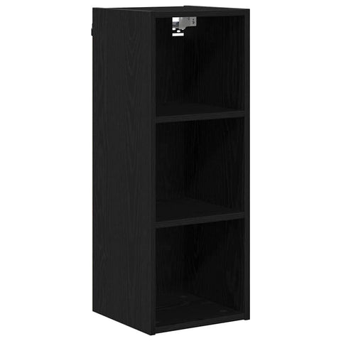 Premium Hanging Cabinet with Shelf Riga Black Oak - Comfortable