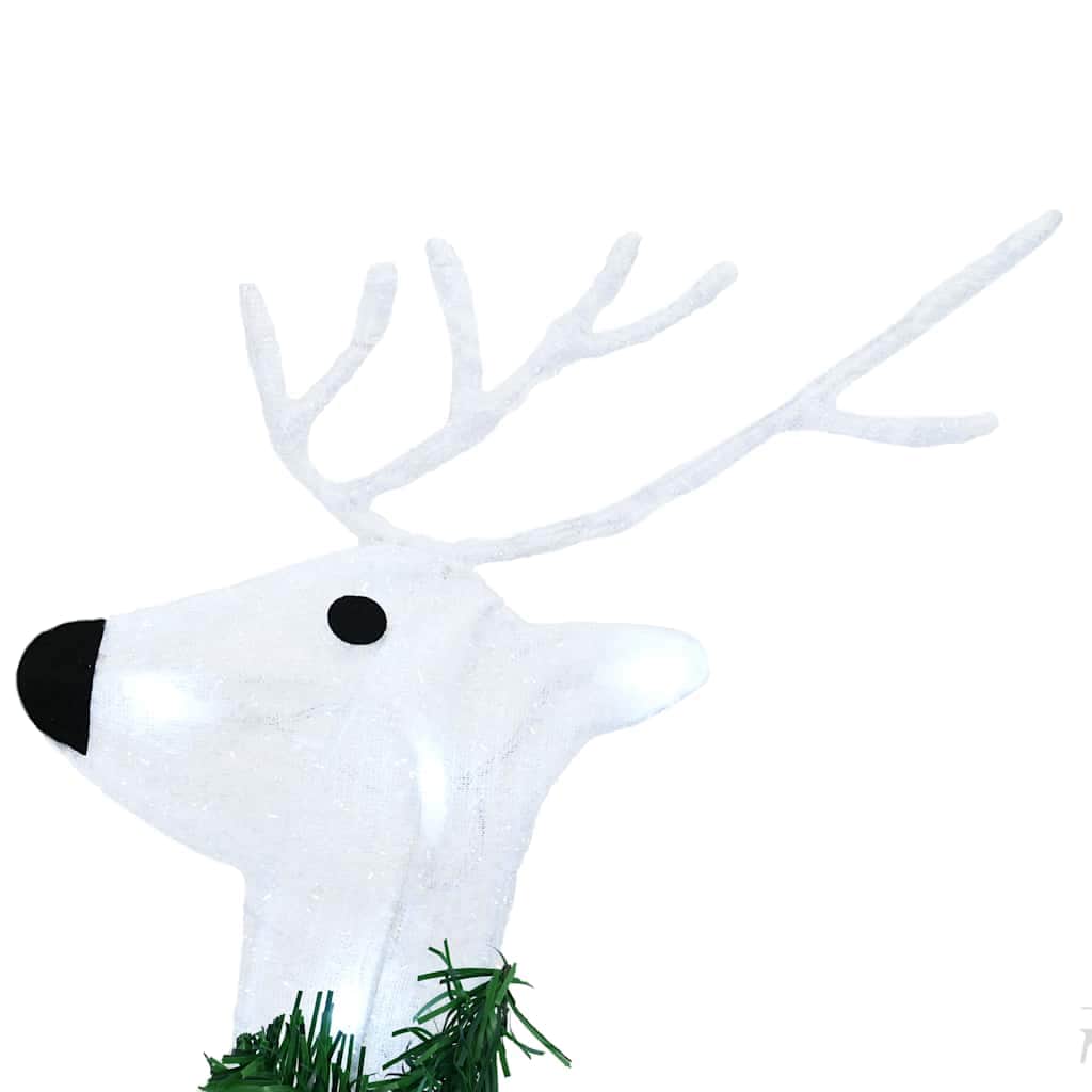 Premium LED Reindeers 4 pcs White Fabric - Durable Construction
