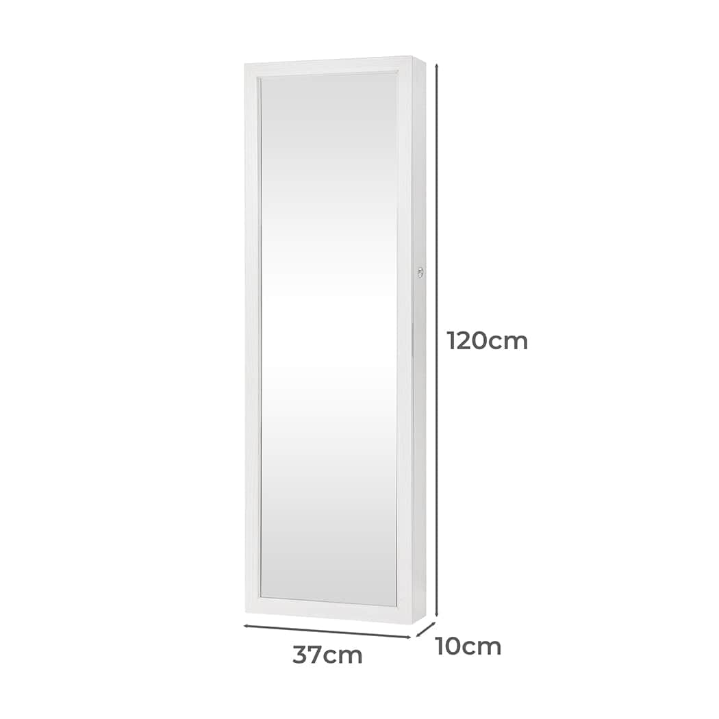 Premium Mirror Jewellery Cabinet LED  Sleek Modern Look Classic