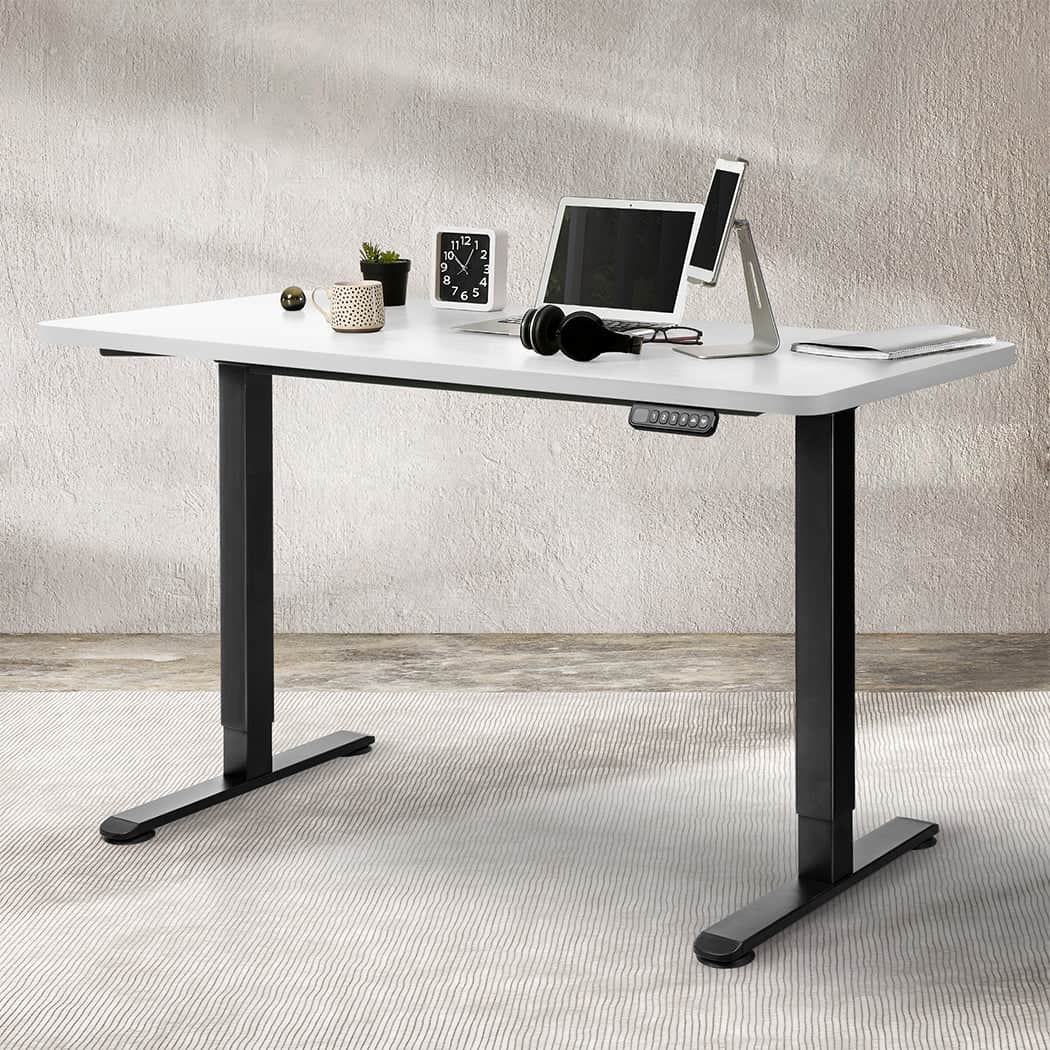 Premium Motorised Standing Desk Adjustable 140cm White 1000x 1MM