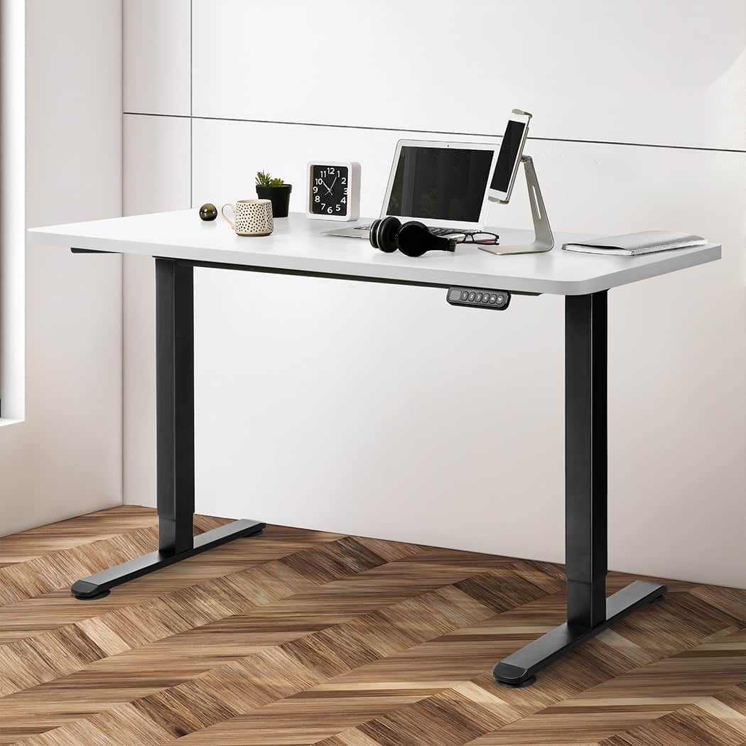 Premium Motorised Standing Desk Adjustable 140cm White 1000x 1MM