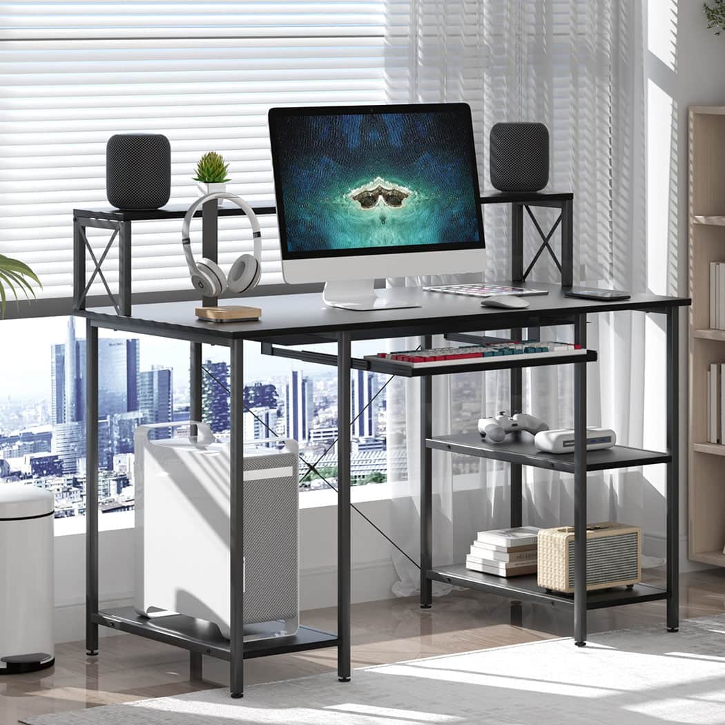 Premium Office Gaming Computer Desk Black  Premium Quality Build