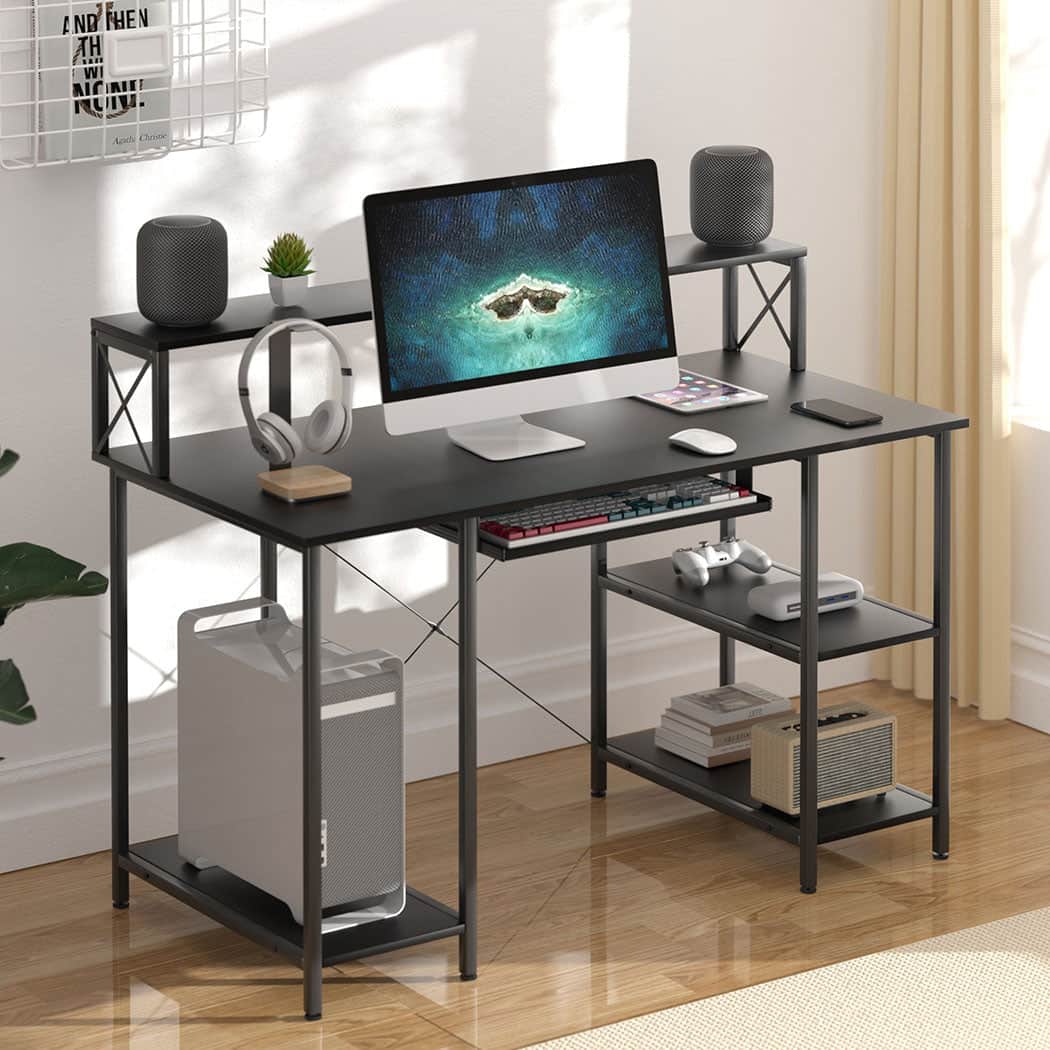 Premium Office Gaming Computer Desk Black  Premium Quality Build