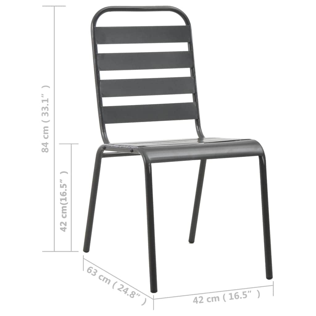 Premium Outdoor Chairs 4 pcs Slatted Lounge Area Essentials