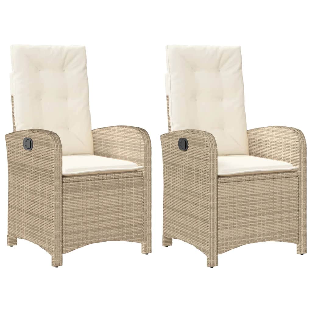Premium Reclining Garden Chairs 2 pcs Patio Setup Modern Living