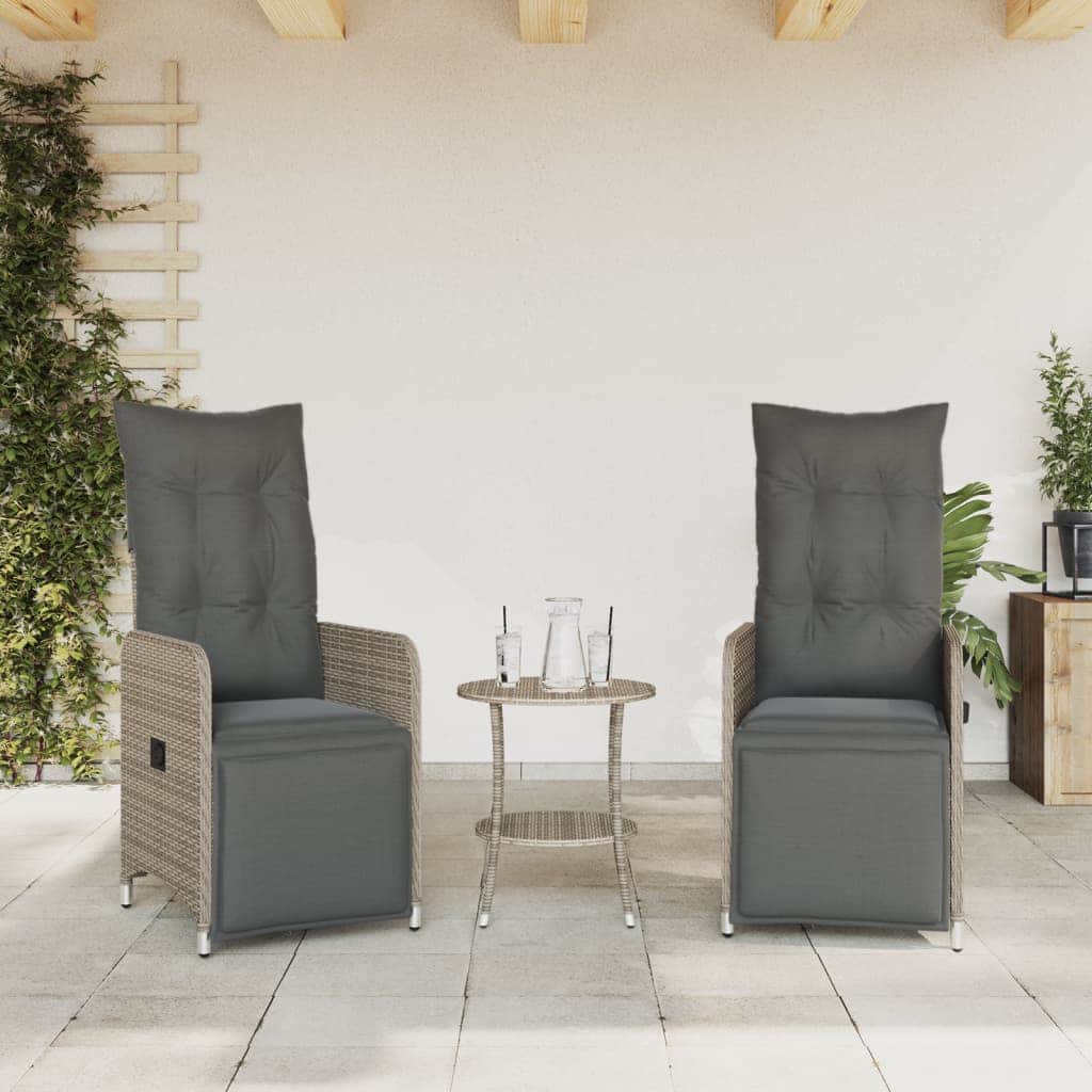Premium Reclining Garden Chairs 2 pcs Relaxing Seating Boho