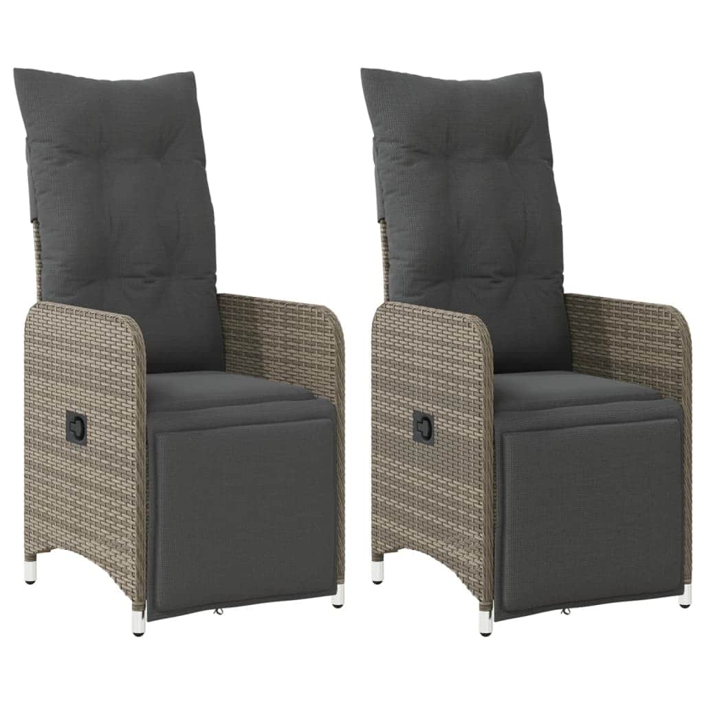 Premium Reclining Garden Chairs 2 pcs Relaxing Seating Boho