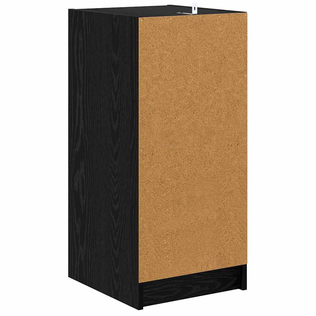 Premium Sideboard Black oak Engineered wood - Soft Upholstery