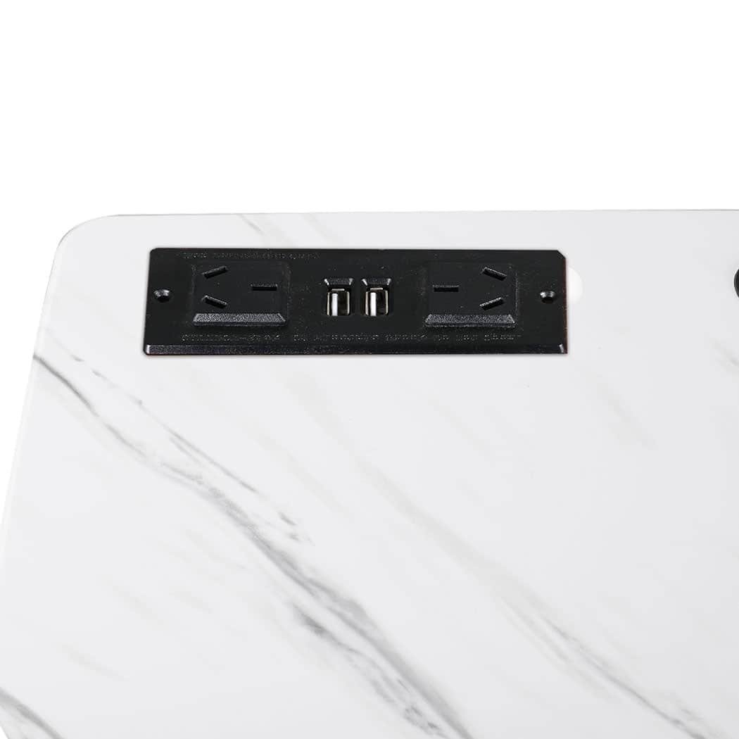 Premium Standing Desk Height Adjustable White  Sleek Modern Look