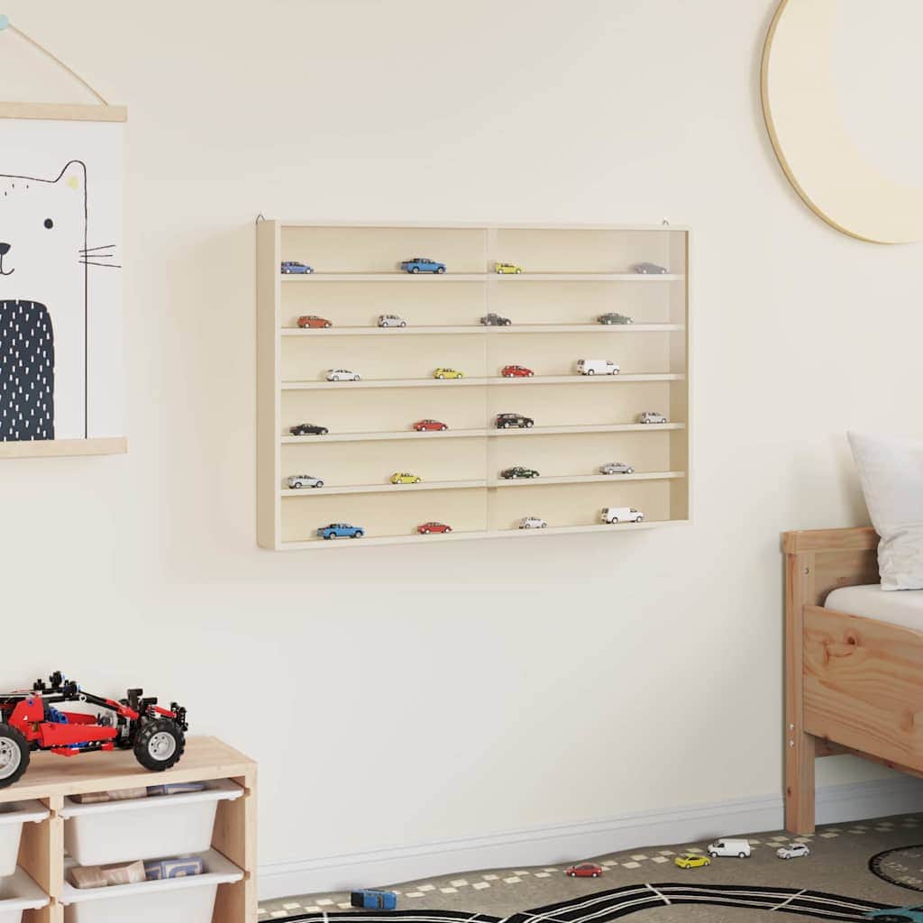 Premium Wooden Collector's Display Case Brown  Plywood - High