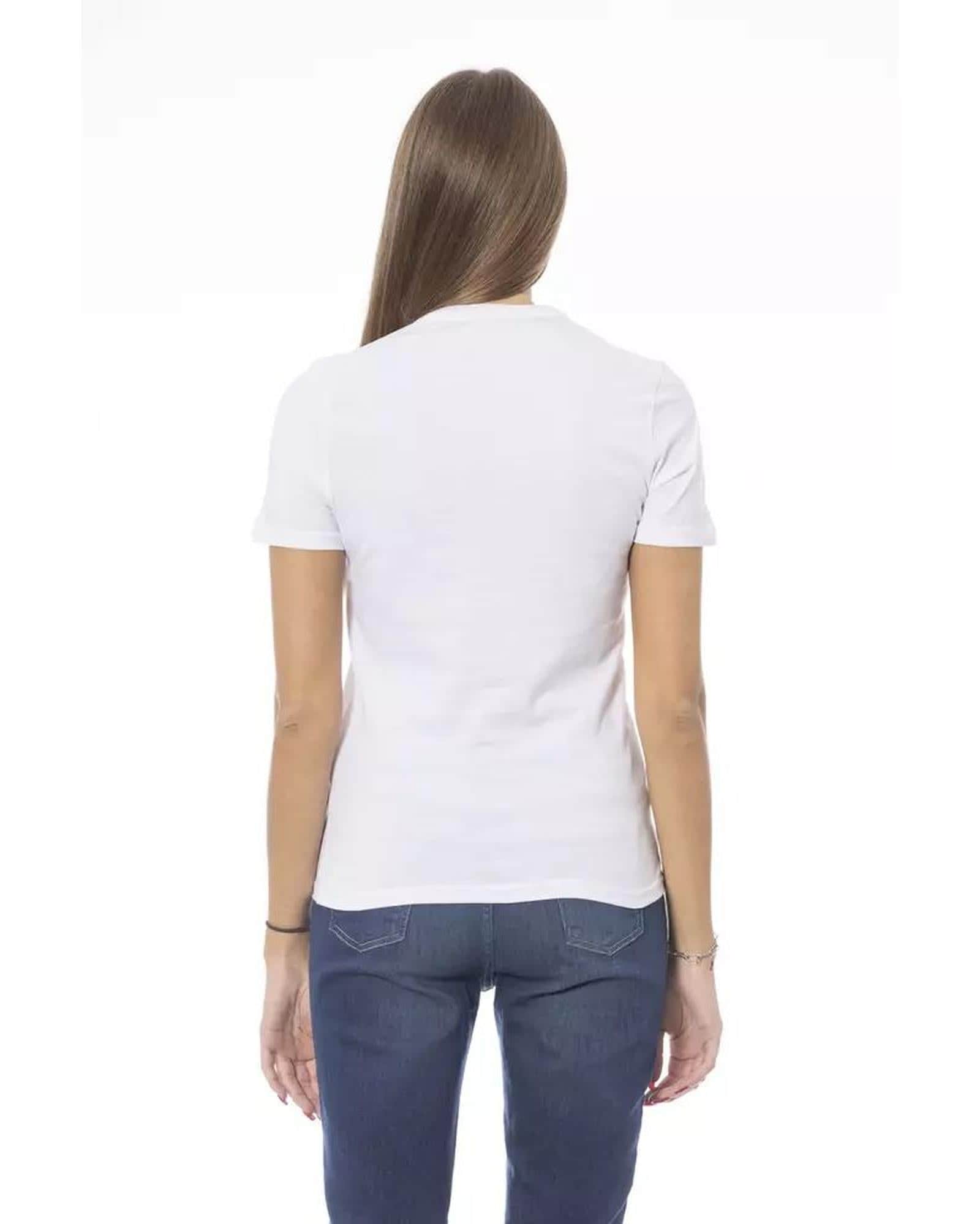 Pretty In Pink/Purple/Blue/White Baldinini'S Cotton Tops & T-Shirt For Ladies