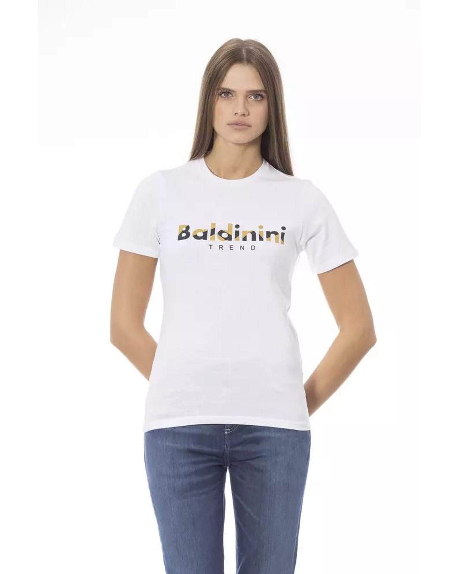 Pretty In Pink/Purple/Blue/White Baldinini'S Cotton Tops & T-Shirt For Ladies