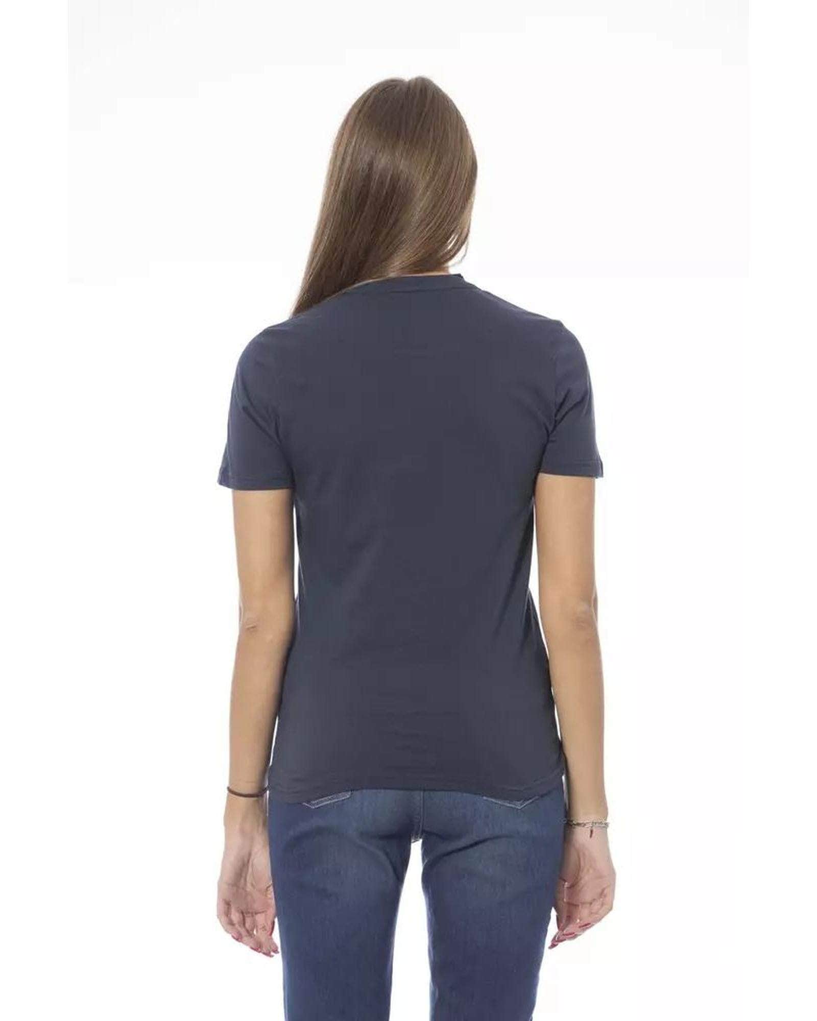 Pretty In Pink/Purple/Blue/White Baldinini'S Cotton Tops & T-Shirt For Ladies