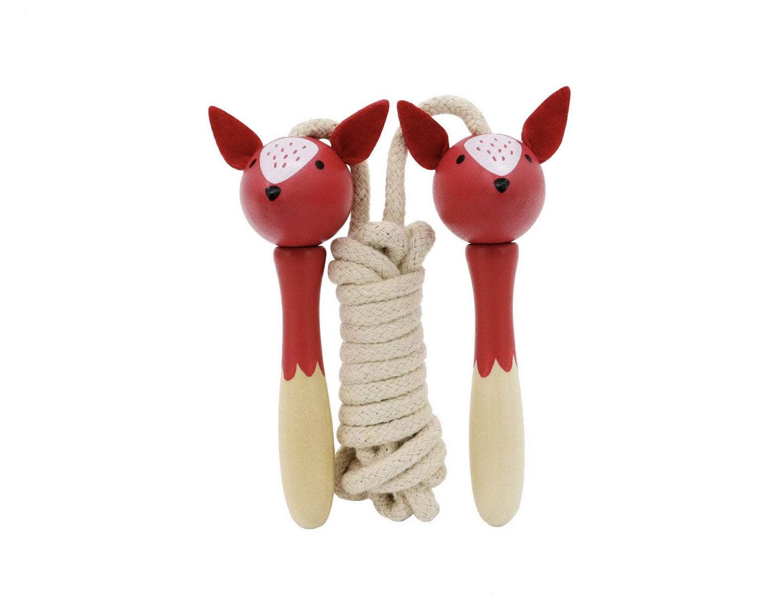 Price For 4 Wooden Skipping Rope Jungle Animal