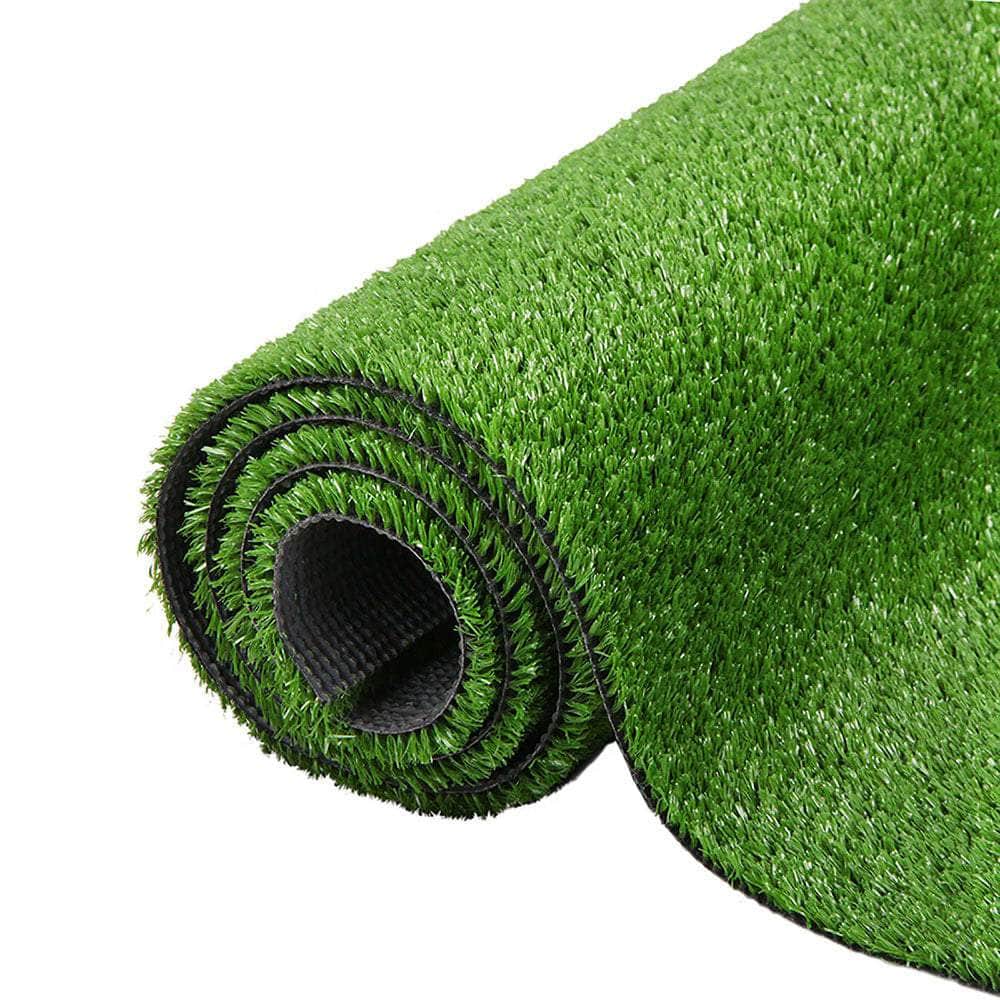 Primeturf Synthetic 10mm 1mx20m 20sqm Artificial Grass Fake Turf Olive Plants Plastic Lawn