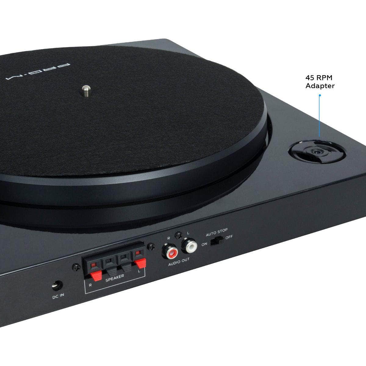 Pro-M Turntable with Bluetooth Speakers Black