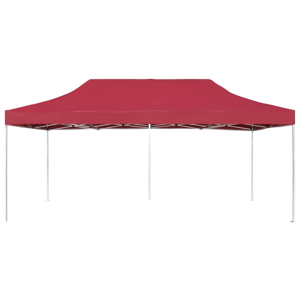 Professional Folding Party Tent Aluminium - Wine Red