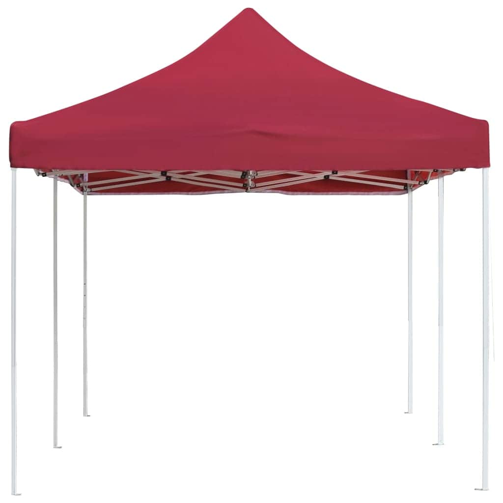 Professional Folding Party Tent Aluminium - Wine Red