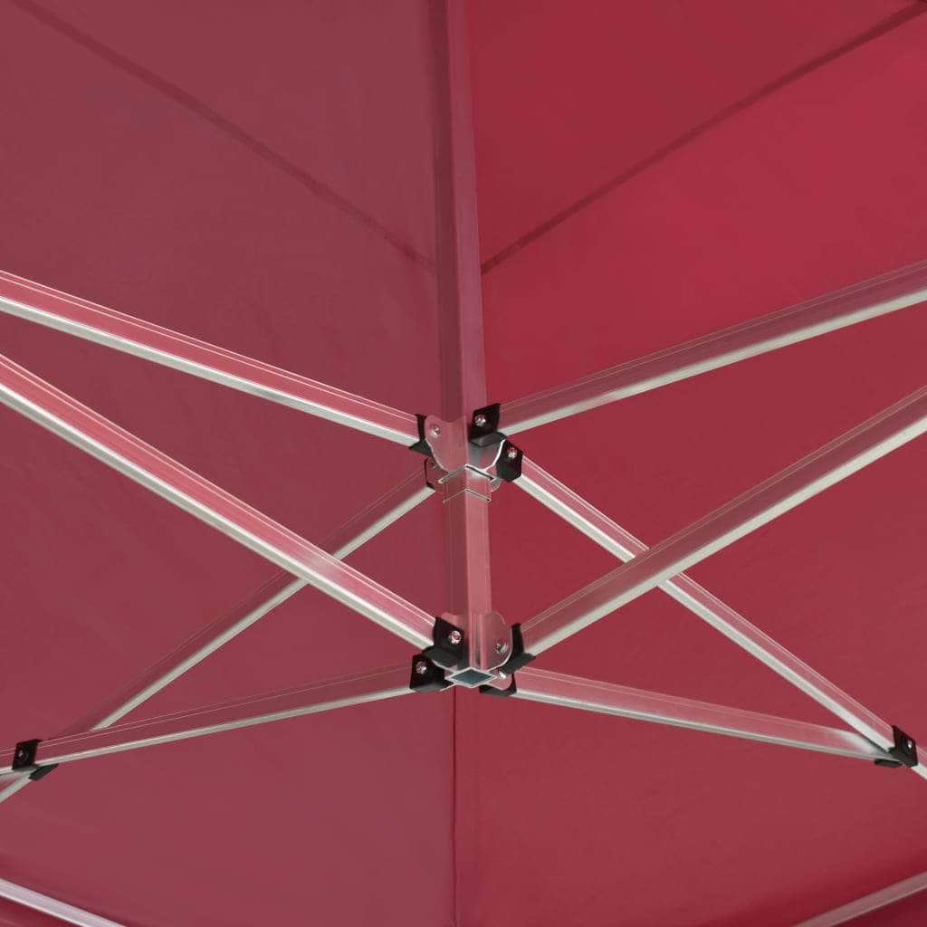 Professional Folding Party Tent Aluminium - Wine Red