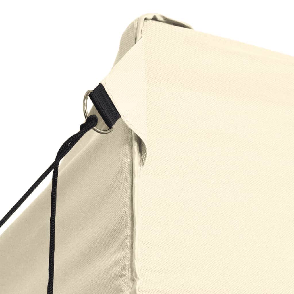 Professional Folding Party Tent with 4 Sidewalls Steel Cream