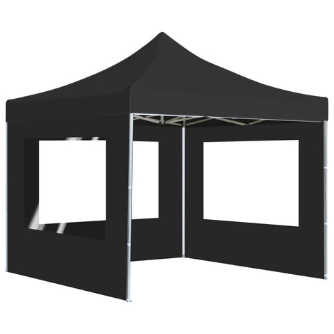 Professional Folding Party Tent with Walls Aluminium Anthracite