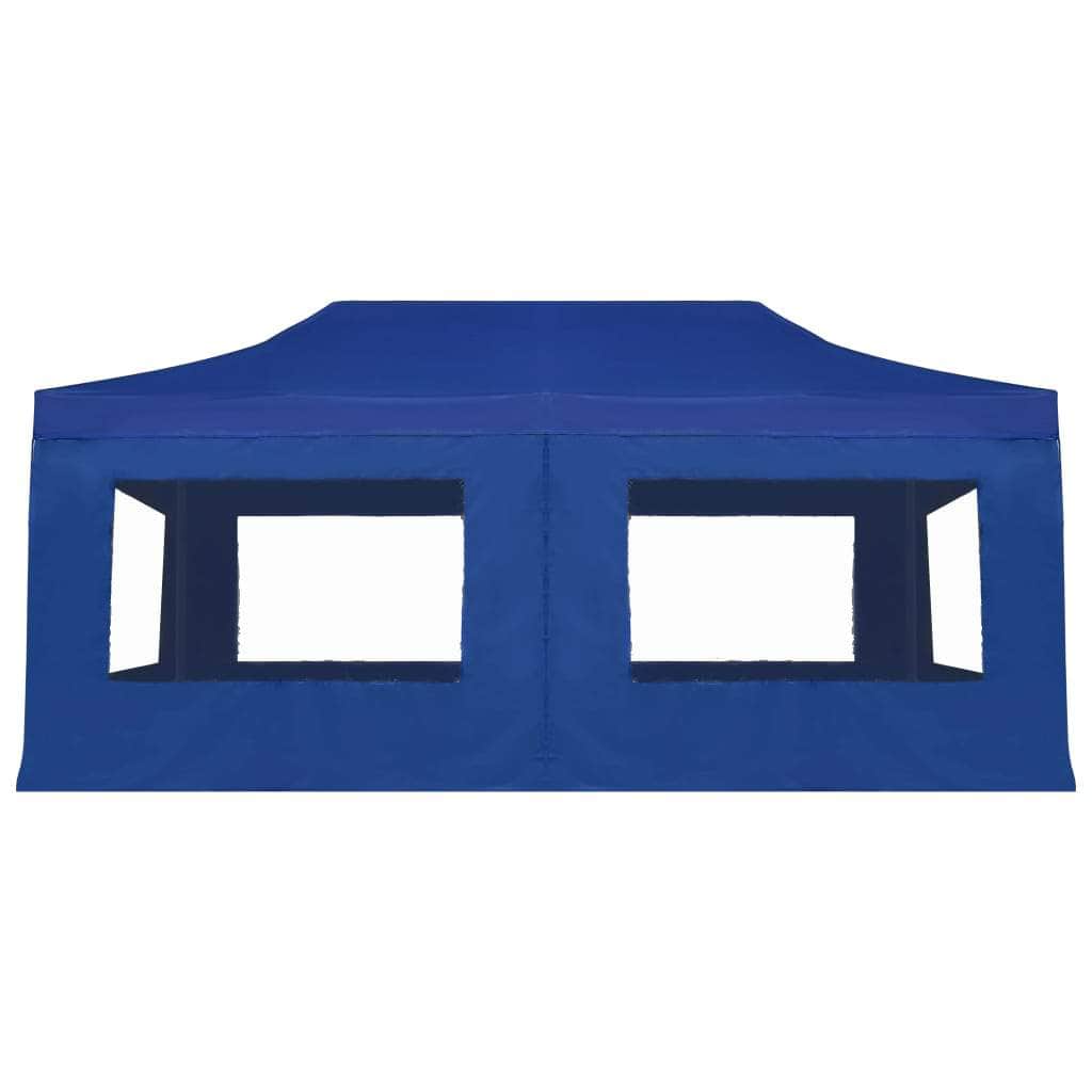 Professional Folding Party Tent with Walls Aluminium, Blue