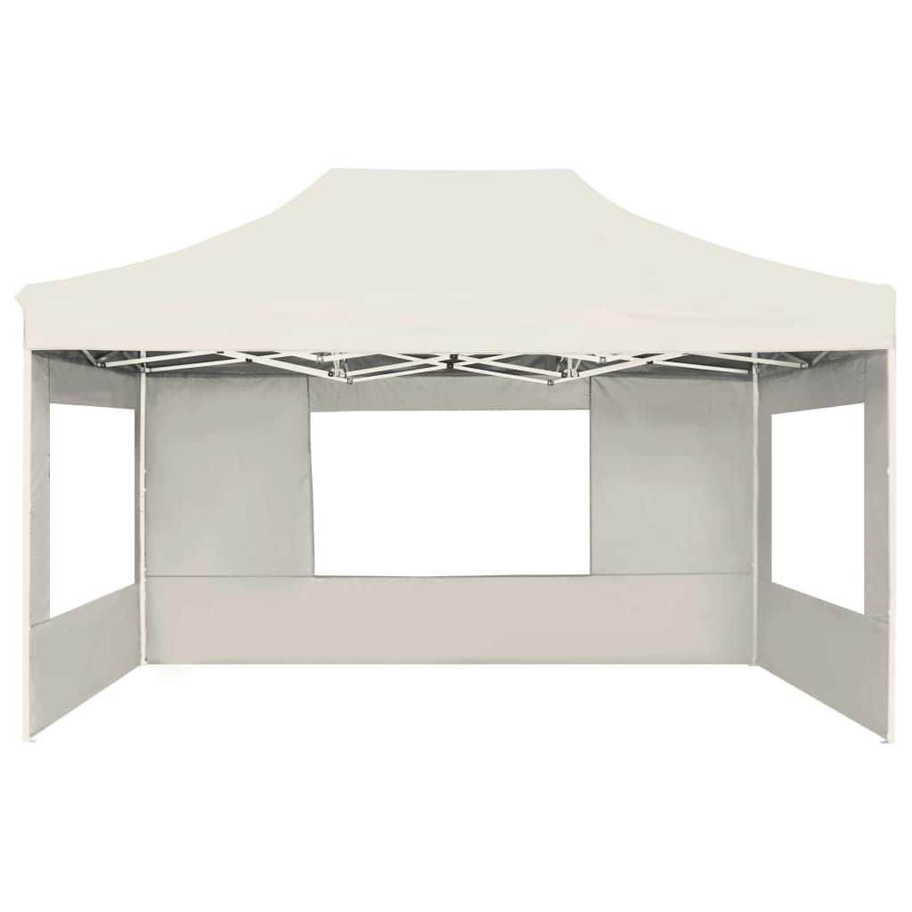 Professional Folding Party Tent with Walls Aluminium - Cream