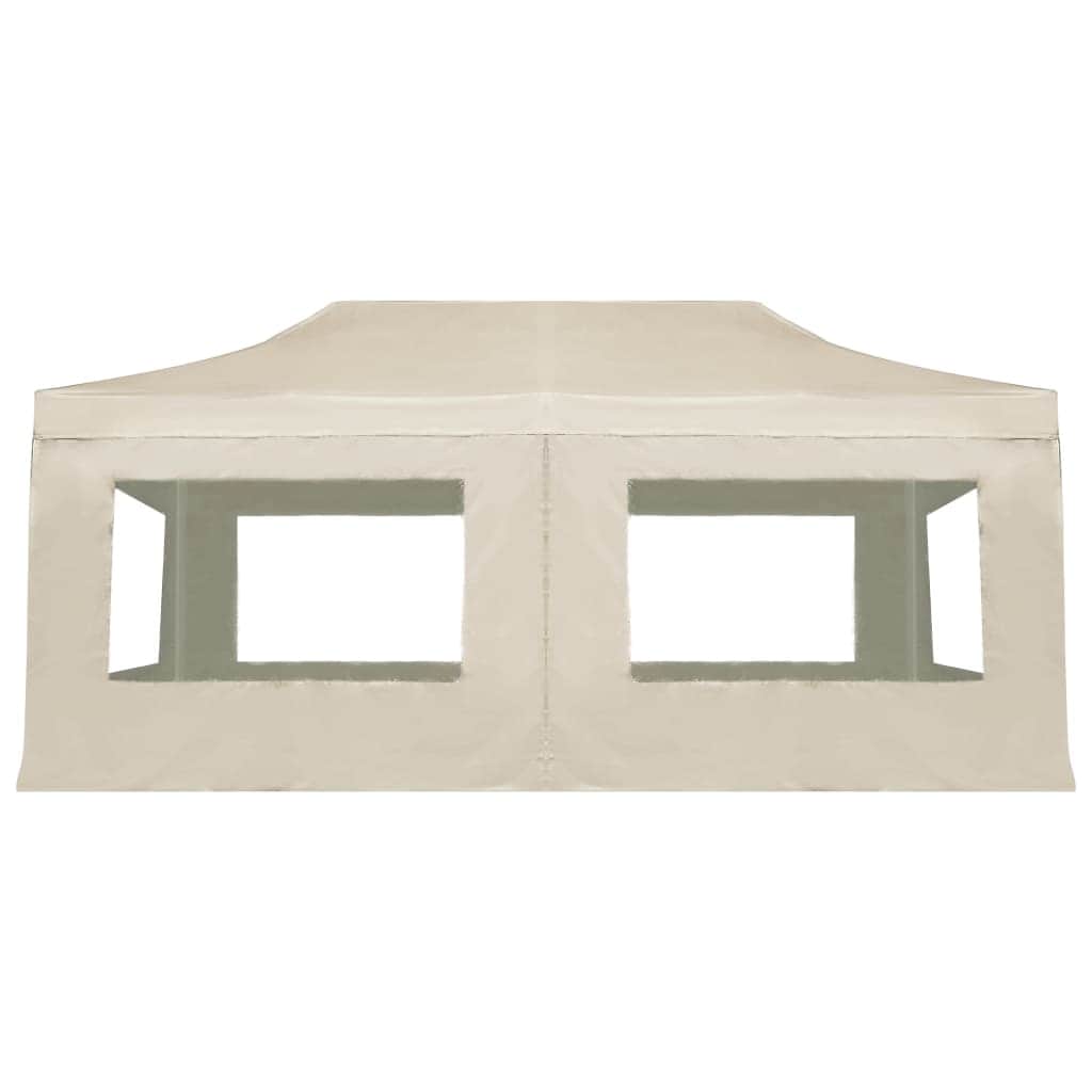 Professional Folding Party Tent with Walls Aluminium/Cream