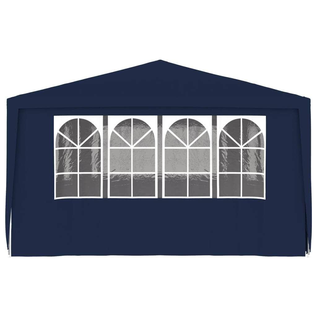 Professional Party Tent with Side Walls 4x6 m Blue 90 g/m
