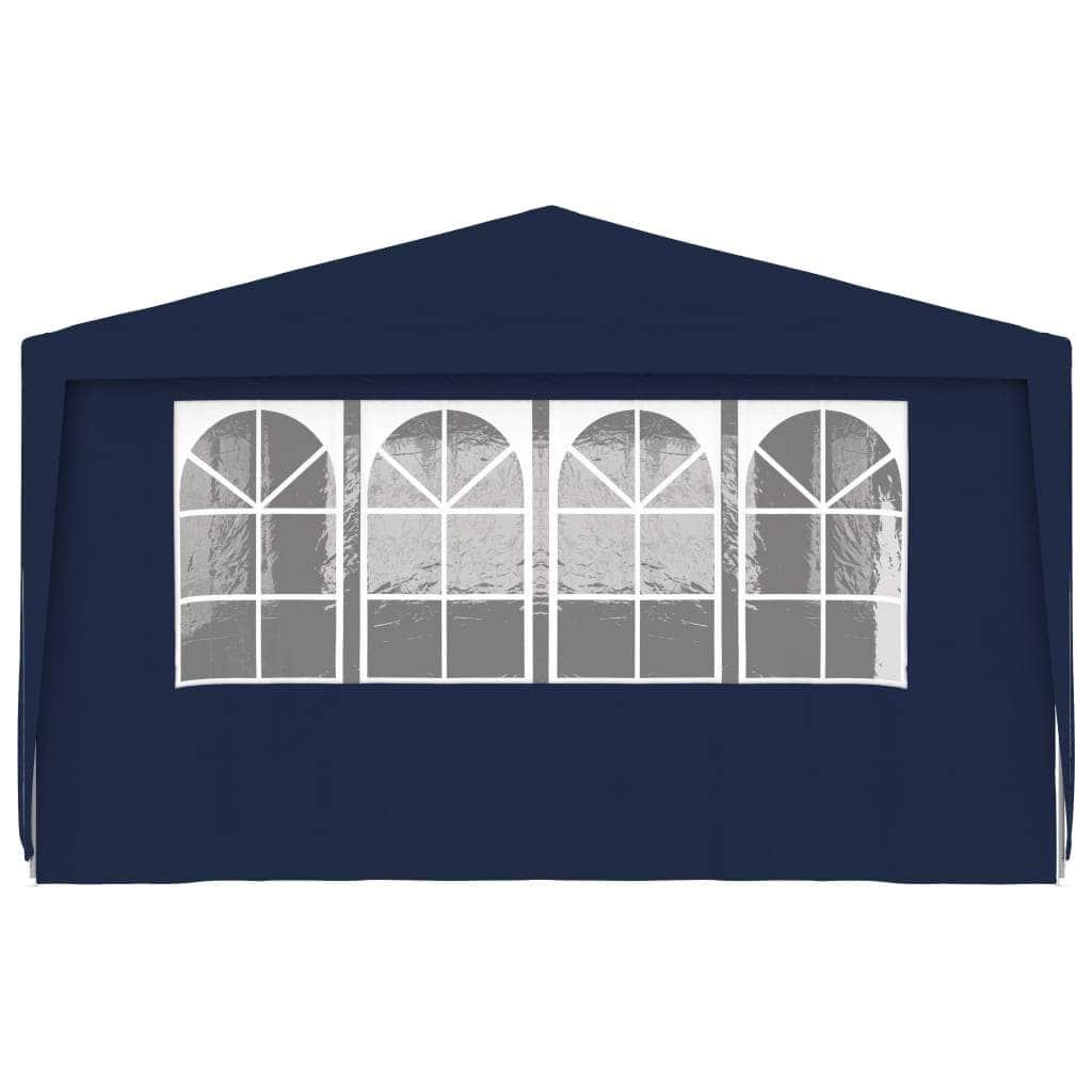 Professional Party Tent with Side Walls 4x9 m Blue