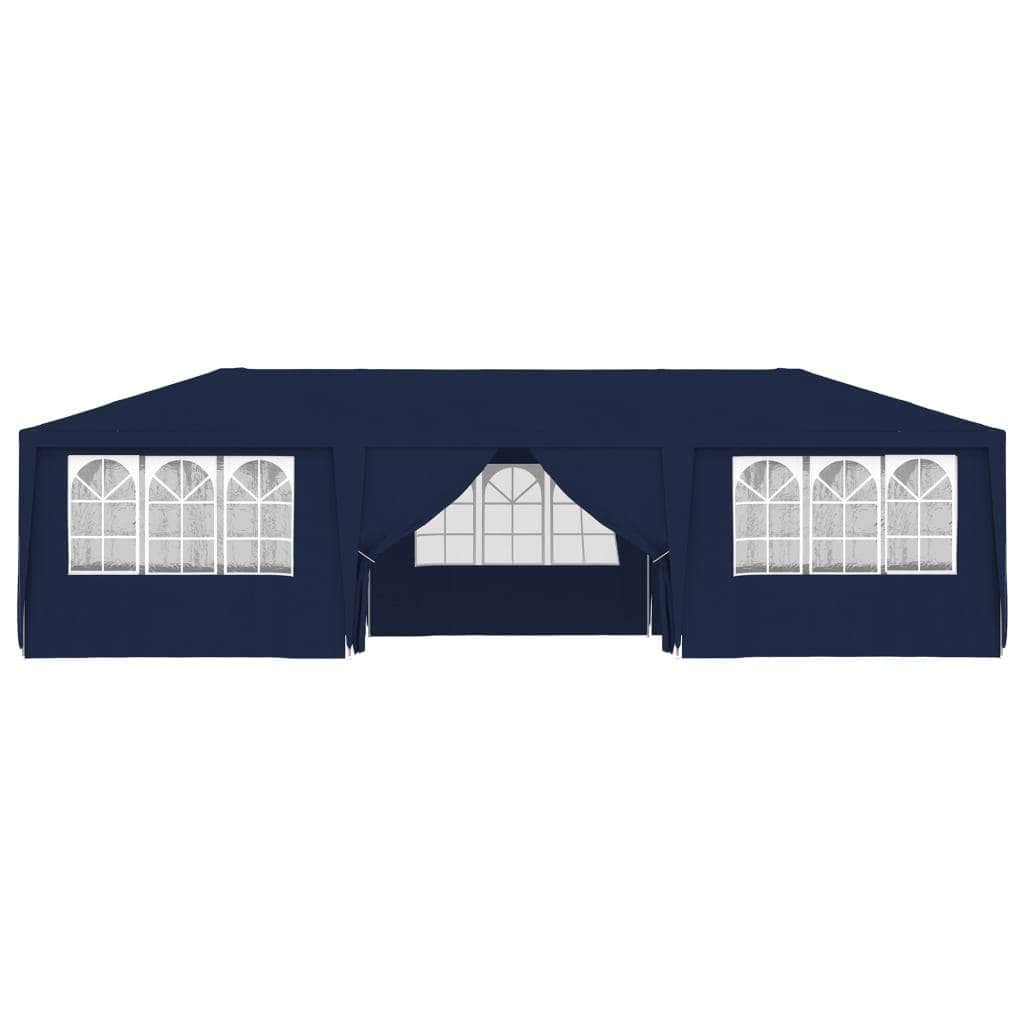 Professional Party Tent with Side Walls 4x9 m Blue