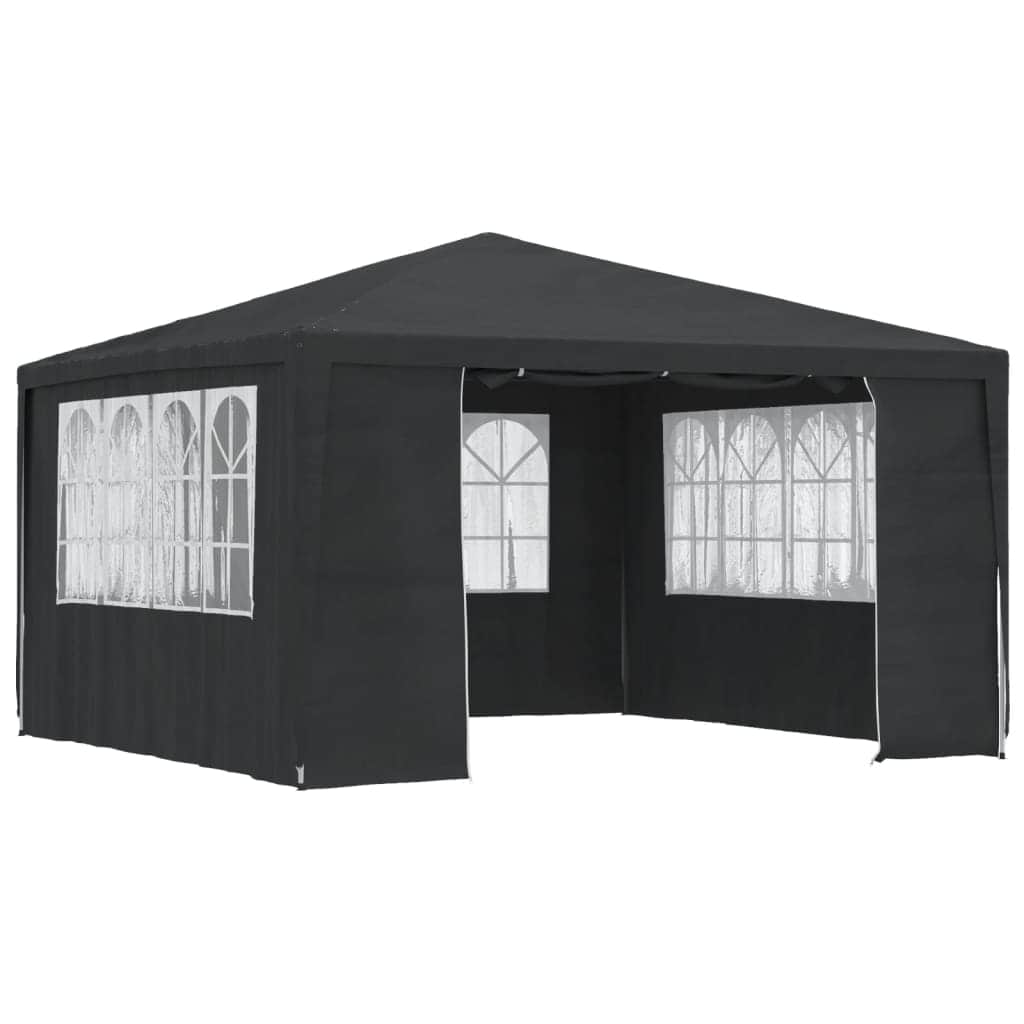 Professional Party Tent with Side Walls Anthracite 90 g/mÂ²