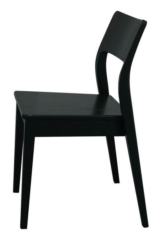Providence Solid Oak Dining Chair - Set Of 2 Black/Natural