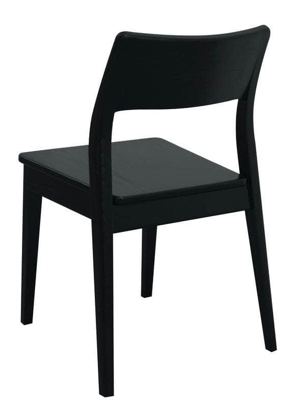 Providence Solid Oak Dining Chair - Set Of 2 Black/Natural