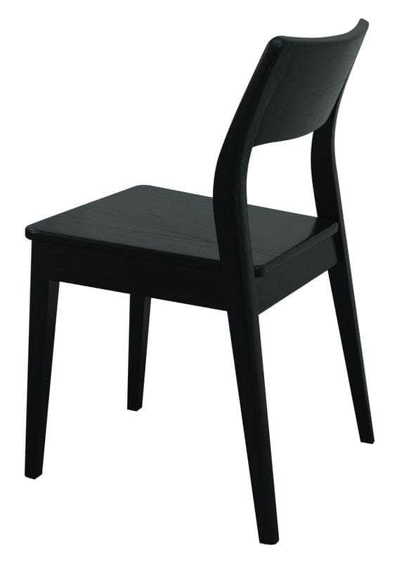 Providence Solid Oak Dining Chair - Set Of 2 Black/Natural