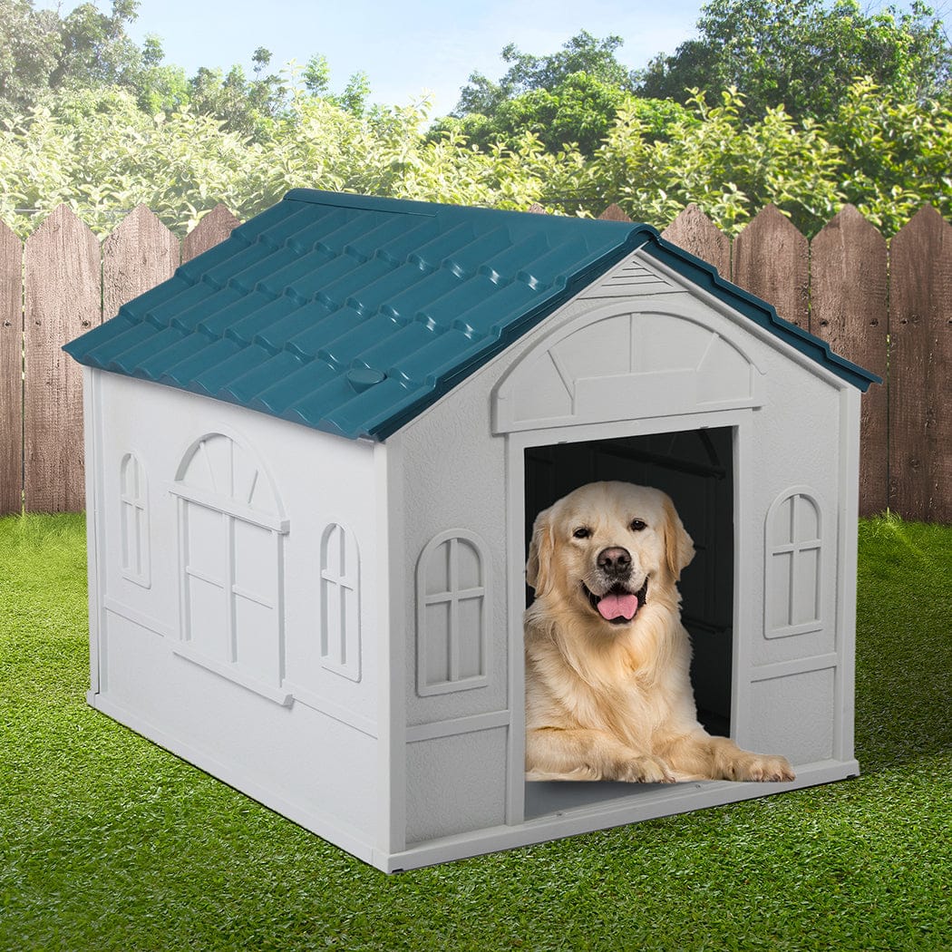 SC10 id - Dog Kennel Outdoor Indoor Pet Plastic XL Blue