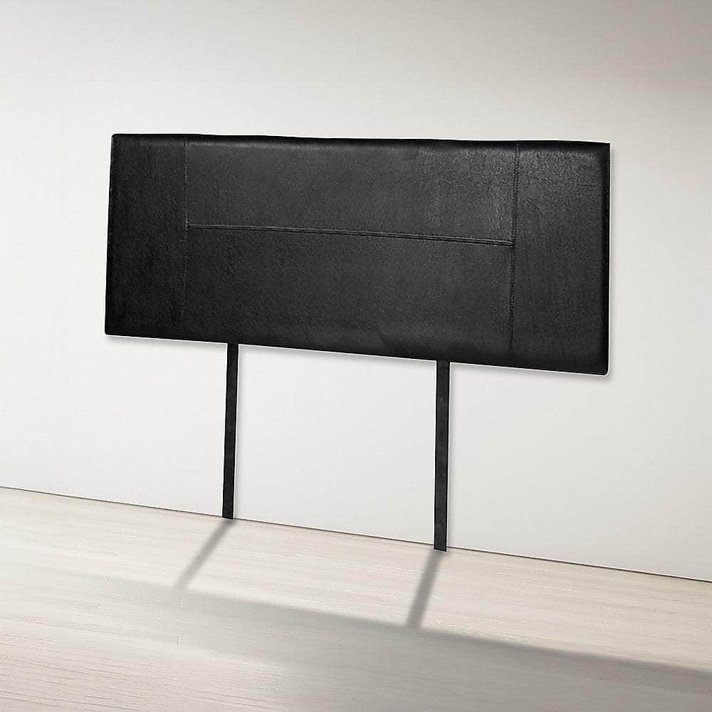 Pu Leather Double Bed Headboard Bedhead - Black