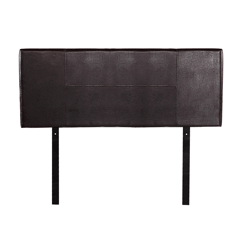 Pu Leather Double Bed Headboard Bedhead - Brown