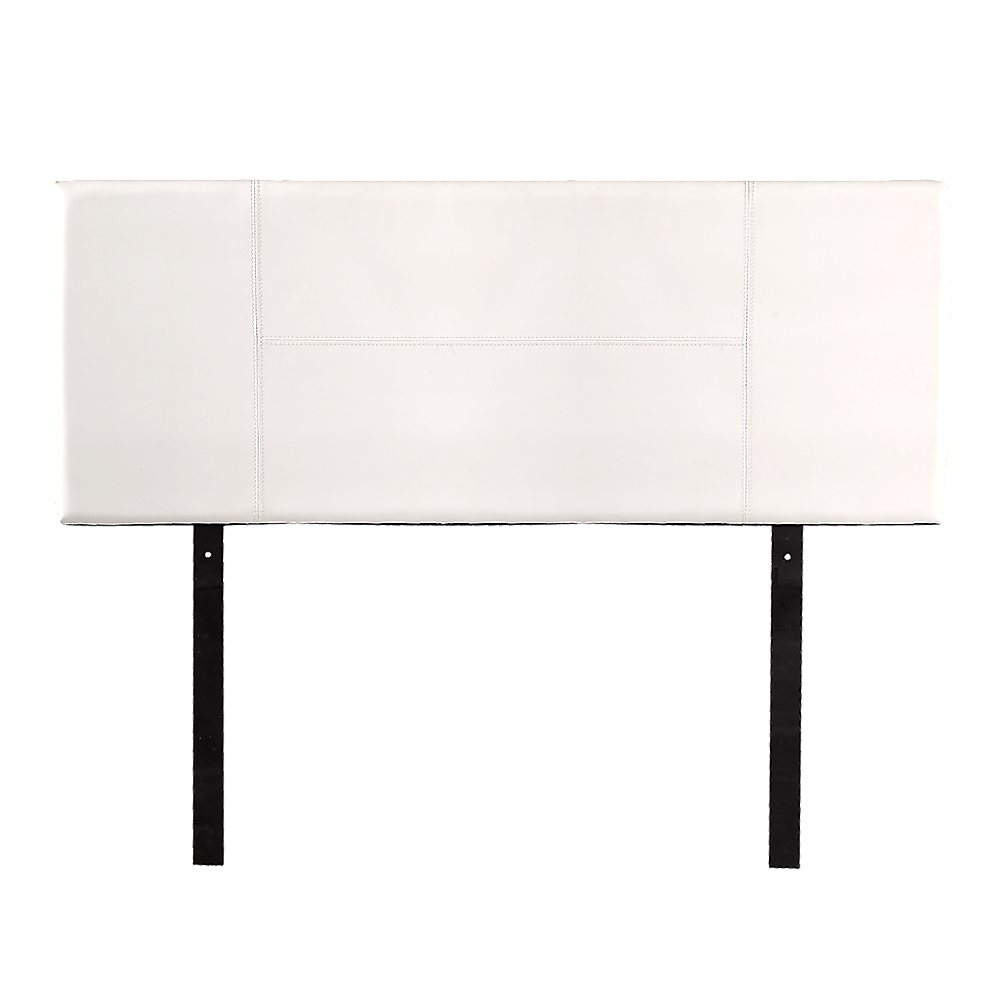 Pu Leather Double Bed Headboard Bedhead - White