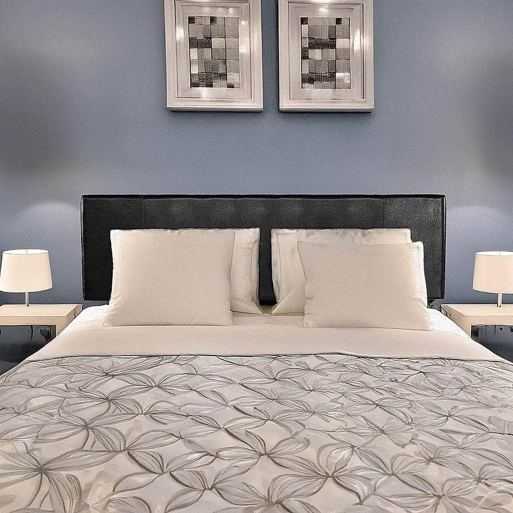 Pu Leather King Bed Headboard Bedhead - Black