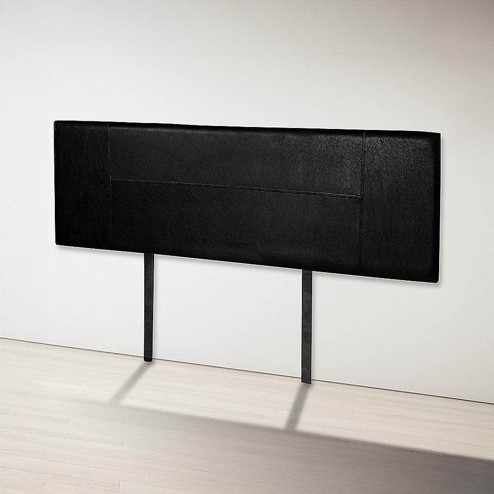 Pu Leather King Bed Headboard Bedhead - Black