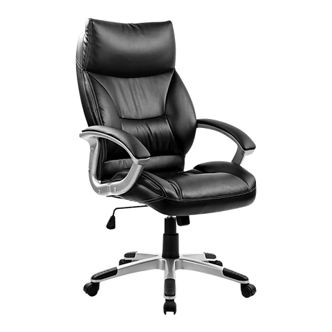 High-Quality Pu Leather Office Chair With Executive Padding In Black