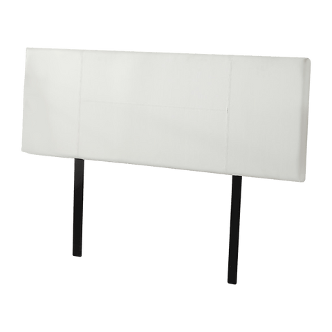 Pu Leather Queen Bed Headboard Bedhead - White