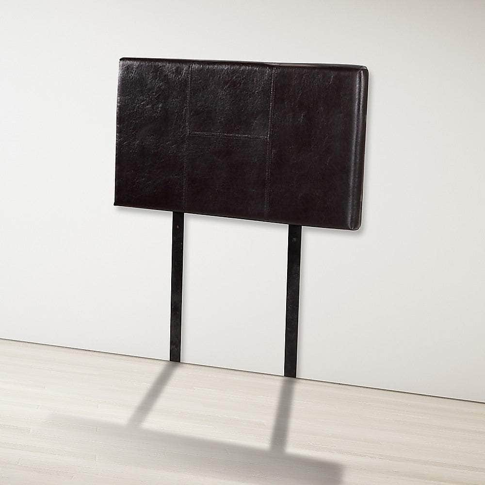 Pu Leather Single Bed Headboard Bedhead - Brown